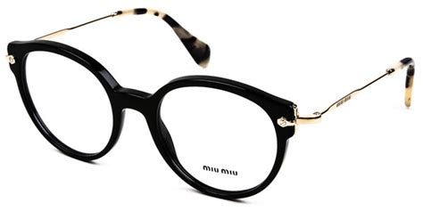 Miu Miu MU04PV 1AB1O1 Eyeglasses in Black